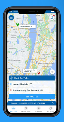 Coach USA launched app buy tickets home