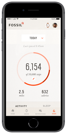 New activity screen