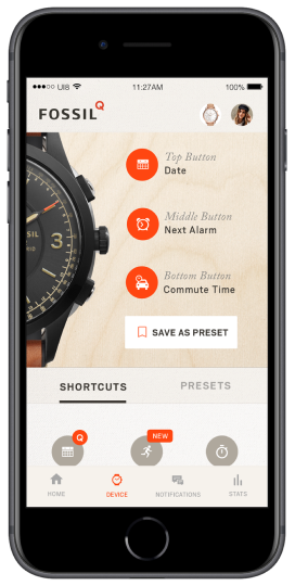 Customize watch screen